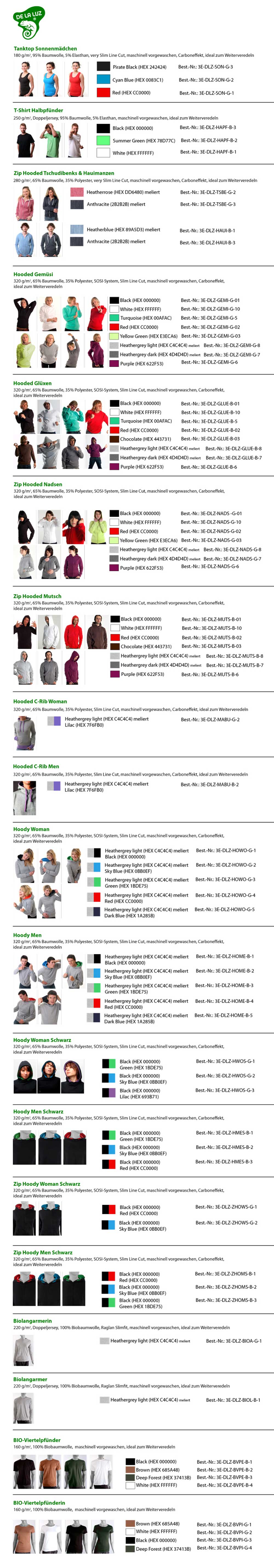 Beispiele für Textilien in Portugal produziert, kontrastfarbene Innenkapuze, made in portugal, Textil Team, vorgewaschen, individuell 