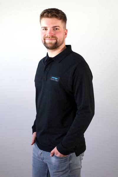 Poloshirt langarm der Firma Sedlmayer GmbH in schwarz